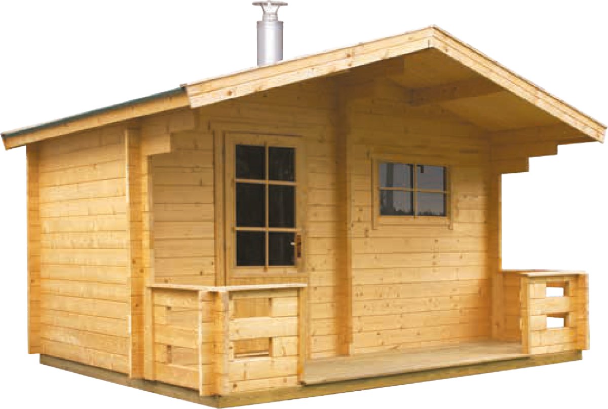 Outdoor garden sauna